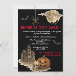 Convite Entre Se Você Atrever - Maldito Halloween De Casa 
