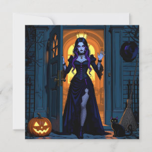 Convite Entre se você ousar   Festa Wicked Witch Halloween