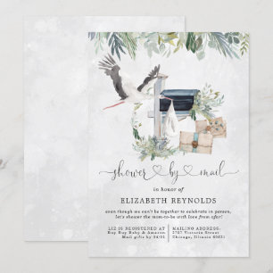 Convite Entrega de Armazenamento   Chá de fraldas Virtual 