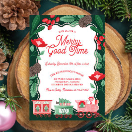 Convite Entrega de Árvore de Natal do Treinamento Rosa Ros