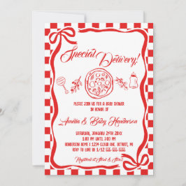 Convite Entrega Especial Italiana de Pizza Baby Show Capri