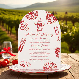 Convite Entrega Especial No Caminho Do Chá de fraldas De P