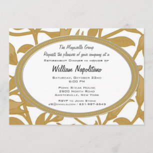 Convite entrelaçado do comensal da aposentadoria