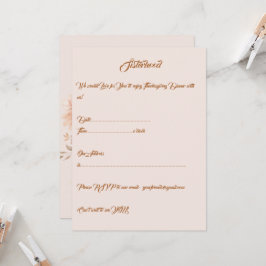 Convite Entretenimento de Ação de Graças Personalizada