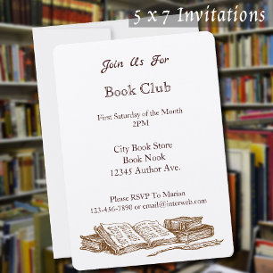 Convite Entrevistas Personalizadas do Book Club Vintage Ar