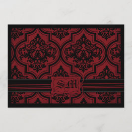 Convite Envelope gótico preto
