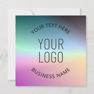 Convite Enviar logotipo Cores gradientes coloridas variá