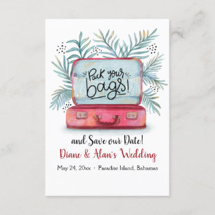 Convite Envie suas Bolsas para salvar o aviso de data