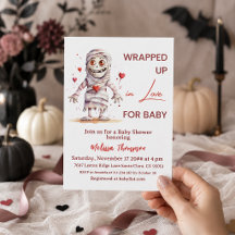 Envolta em Amor Mamãe Halloween Chá de Bebê