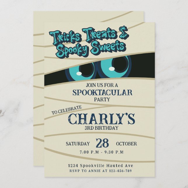 Convite Envolto em Diversão (Frente/Verso)