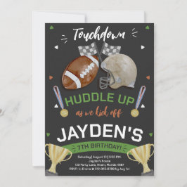 Convite Envolvemo-Nos Quando Começamos O Aniversário De Fu