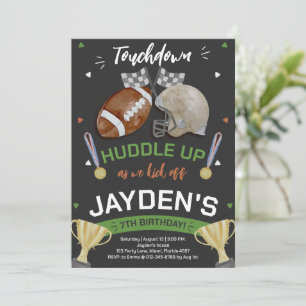 Convite Envolvemo-Nos Quando Começamos O Aniversário De Fu