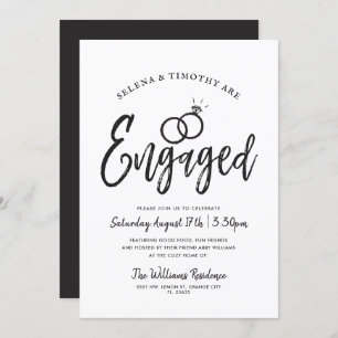 Convite Envolvido  Estilo de Letra Script  Mínimo