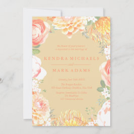 Convite Enxaqueca Floral Elegante