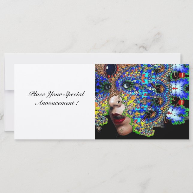 Convite EPHEMERAL Sweet 16 Mascarada Ball (Frente)