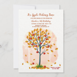 Convite Época de Colheita de Maçãs