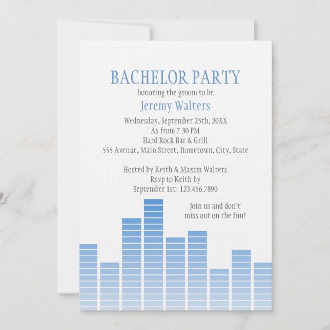 Convite Equalizador Azul (Frente)