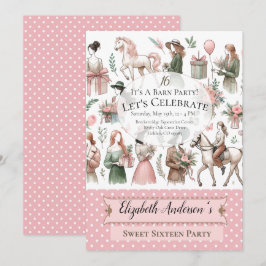 Convite Equestrian Birthday