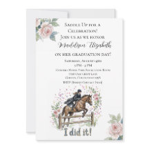 Equestrian Graduation