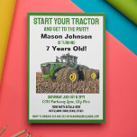 Convite Equipamento de Fazenda de Birthday Kid do Trator D<br><div class="desc">O convite de aniversário perfeito com um trator legal e um tema colorido de captação de olhos. Prepare-se para a Festa de aniversário do Teatro Trator! Este é o convite de aniversário perfeito para uma criança que ama equipamentos de fazenda.</div>