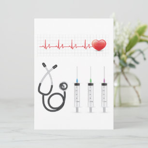 Convite Equipamento Médico Batimento Cardíaco Saúde