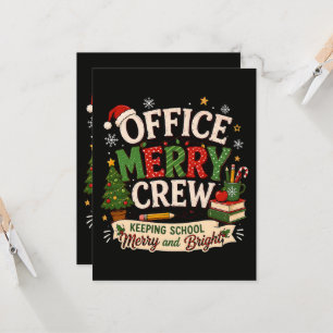 Convite Equipe Alegre do Escritório de Natal Mantendo a Es