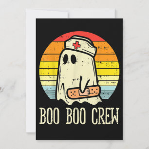 Convite Equipe Boo Boo Enfermeira Halloween Para Enfermeir