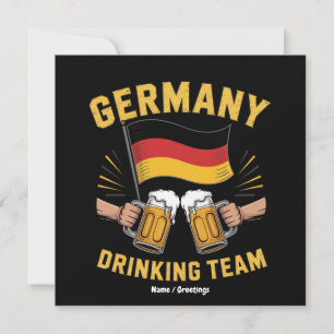 Convite Equipe de Bebedores da Alemanha Oktoberfest Prost 