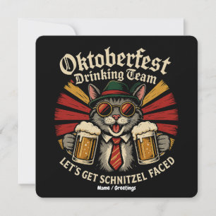 Convite Equipe de Bebendos Oktoberfest Deixa Schnitzel Enf