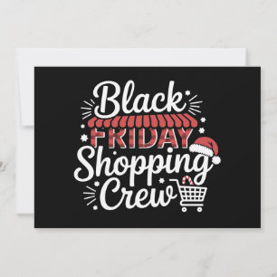 Convite Equipe de Compras da Black Friday Chapéu de Natal