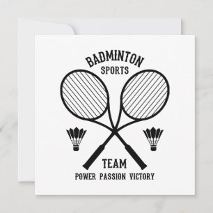 Convite Equipe de Esportes de Badminton