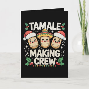 Convite Equipe de Produção de Tamales Época de Natal Natal