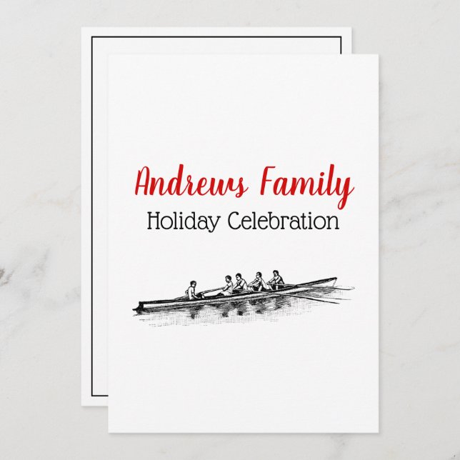 Convite Equipe de Tripulação Removendo Esportes Hídricos (Frente/Verso)