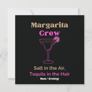 Convite Equipe Margarita Sal no Ar Tequila no Cabelo