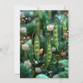 Convite Ervilha no Vagem | Ervilhas Aconchegantes