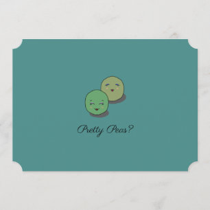 Convite "Ervilhas Bonito", Você Será Minha Placa De Brides