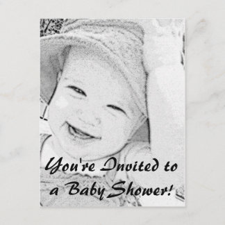 Convite esboçado do chá de fraldas