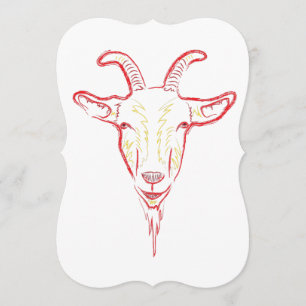 Convite esboço de cabra