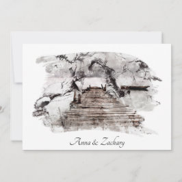 Convite *~* Escadas Japonesas Art + RSVPQR AR27 Casamen