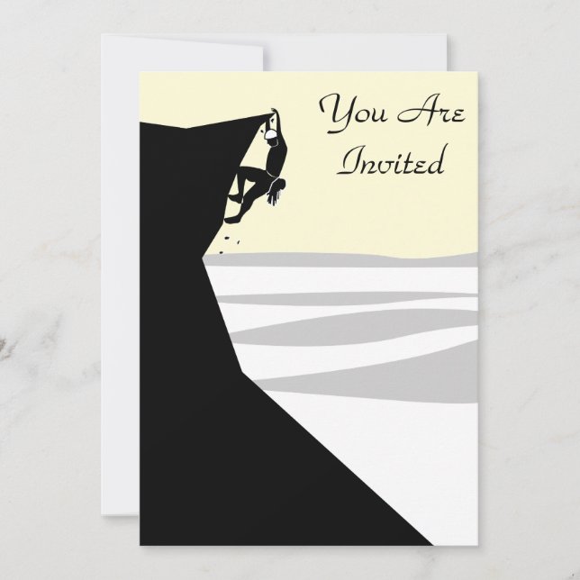 Convite Escalador de Rock 1 (Frente)