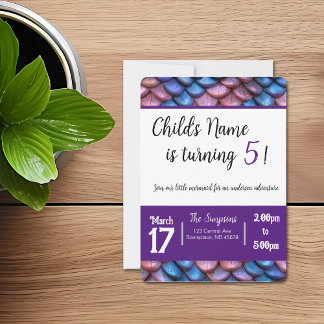 Convite Escamas de Sereia