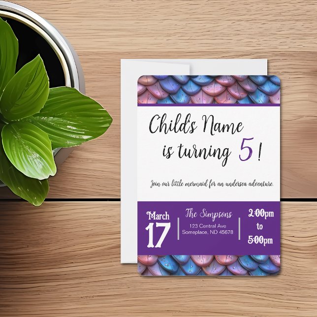 Convite Escamas de Sereia (Criador carregado)