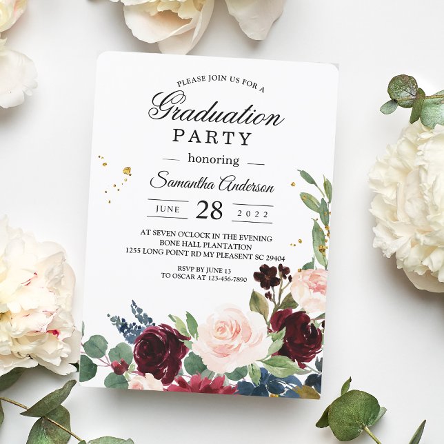 Convite Escamudo e Douradas Quedas com Aquarela Elegante (Criador carregado)