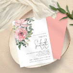 Convite Escamudo Elegante Cor-de-rosa Floral Sessenta Fest<br><div class="desc">Elegante Blush Pink Florals Sessenta Festa de aniversário. uma ilustração floral artística de tendências para convidar seus convidados para comemorar seu 60º aniversário, com flores e folhas no canto superior esquerdo. Um roteiro elegante para a ocasião e personalizar facilmente o resto do texto de acordo com suas necessidades. Um plano...</div>