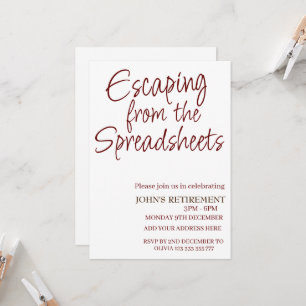 Convite Escapar das planilhas Reforma Engraçada