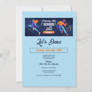 Convite Escola de dança