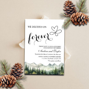 Convite Escolhemos Casamento Casual para Sempre