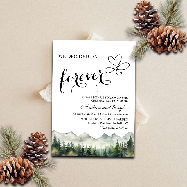 Convite Escolhemos Casamento Casual para Sempre (Criador carregado)