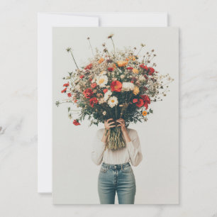 Convite Escondido atrás dos Blooms