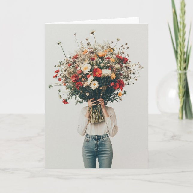 Convite Escondido atrás dos Blooms (Frente)